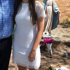 White lace dress